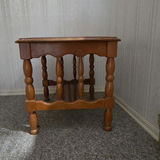 Wood Side Table with Spindle Legs (Drop-Leaf/Gate-Leg Style) - thumbnail 1 of 4