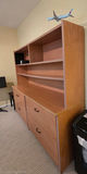 Wood Wall Unit / Bookcase with Storage Cabinets - thumbnail 3 of 3