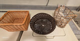 Assorted woven baskets and marble-pattern laundry hamper - thumbnail 3 of 7