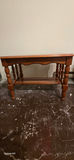 Solid Wood Coffee Table with Turned Legs and Lower Shelf - thumbnail 5 of 6