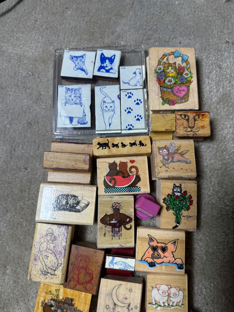 Assorted Animal Themed Wooden Rubber Stamp Set - image 2 of 3