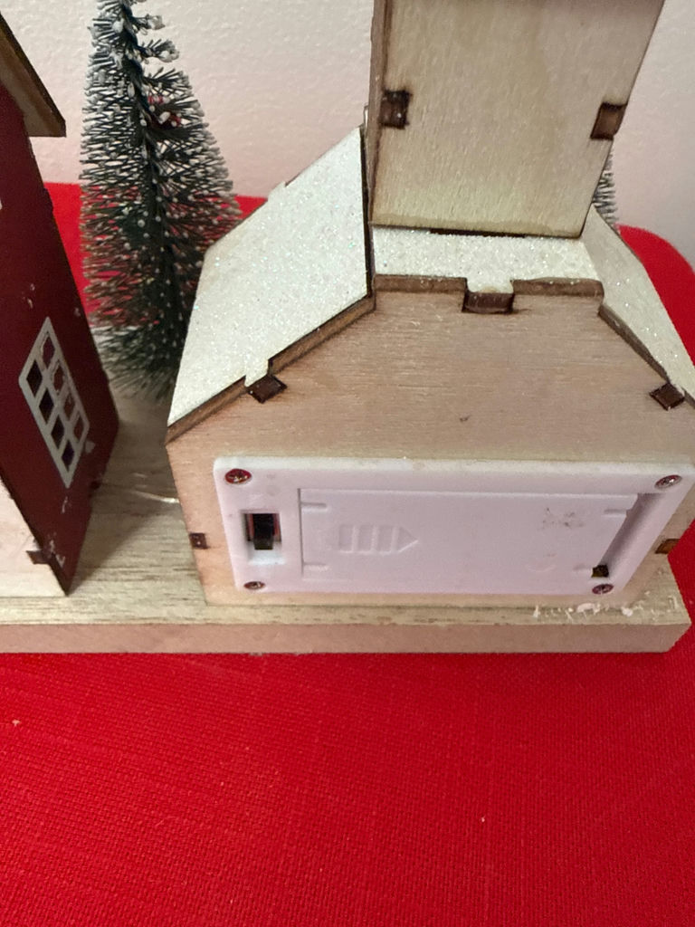 New in box - Christmas village with houses, trees, and holiday figures - image 2 of 2