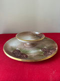 P.T. Bavaria -Two-Tier Pinecone Pattern chip n dip Stand - thumbnail 1 of 4