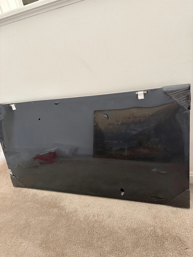 Two canvas wall art prints: Best Friends by Terry Redlin and a Thomas Kinkade Studios piece - image 4 of 8