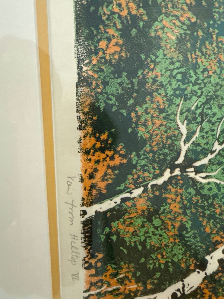 Diane Babcock -Birch Forest Artwork in Gold Frame - image 3 of 4