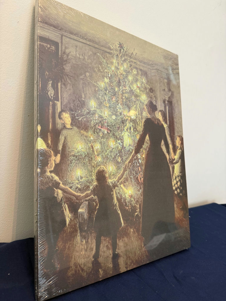 Family around Christmas Tree Canvas - image 2 of 5