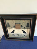 Winter and Spring Framed Prints 13.5x 13.5 - thumbnail 1 of 3
