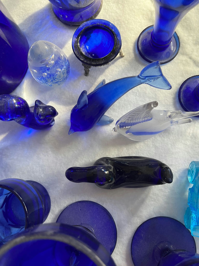 Cobalt blue glassware collection - image 4 of 4