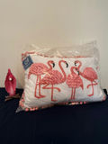 Pink Flamingo Decorative Pillow and Figurine - thumbnail 1 of 2
