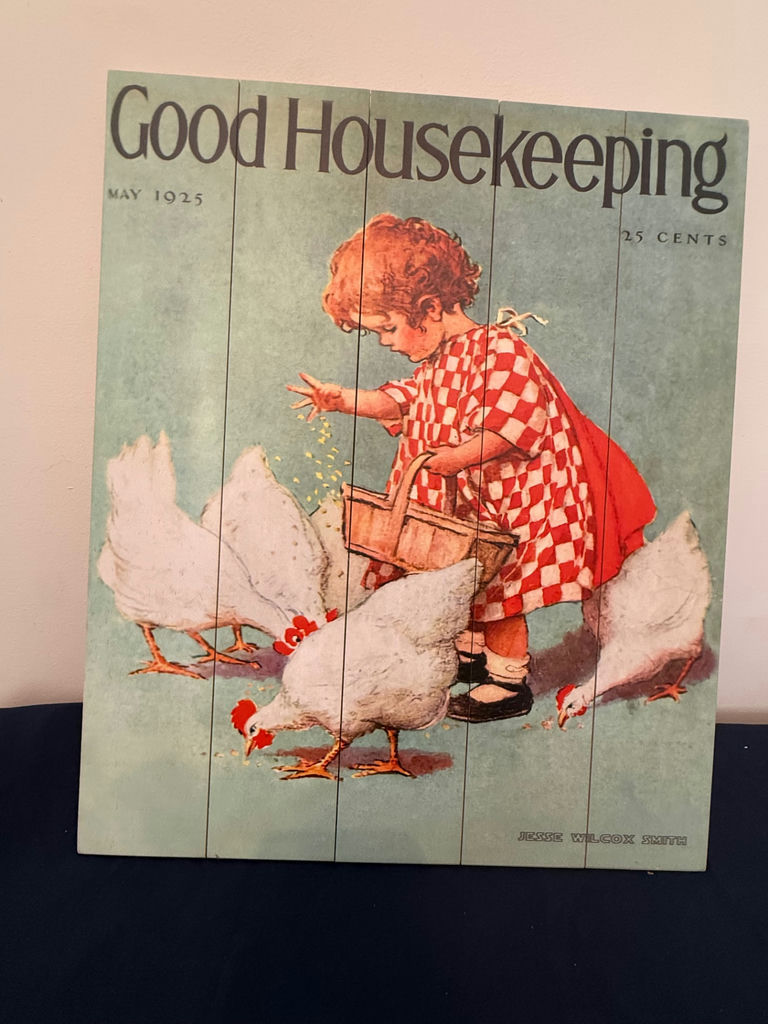 Good Housekeeping May 1925 cover wood art panel - image 1 of 3