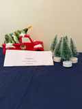 Lighted Ceramic Red Truck with Christmas Tree Load and Mini Bottle-Brush Trees - thumbnail 1 of 2