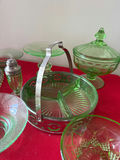 Fenton Green glass serving ware collection - thumbnail 4 of 6