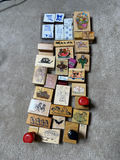Assorted Animal Themed Wooden Rubber Stamp Set - thumbnail 1 of 3