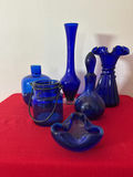Cobalt blue glassware collection - thumbnail 1 of 3