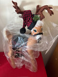 Battery-operated Nativity Centerpiece with Annalee dolls Reindeer Figure - thumbnail 2 of 3