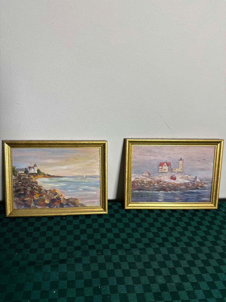 Coastal lighthouse paintings set (3) - image 5 of 9