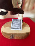 Kachina-style carved dolls with feather decorations - thumbnail 3 of 4