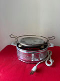 Ornate electric warming pot with stand - thumbnail 1 of 3