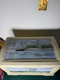 Cream nautical-themed storage chest - thumbnail 3 of 7