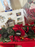 Christmas wreath with berries and accompanying festive bouquet and candy assortment - thumbnail 4 of 4