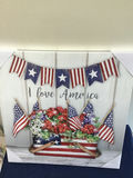 Patriotic American Wall Art (Two Pieces) 16x16, 12x17 - thumbnail 1 of 2