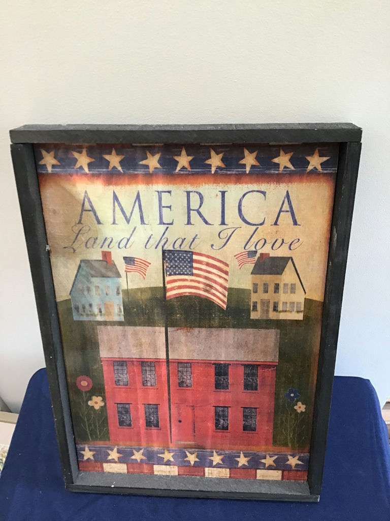 Patriotic American Wall Art (Two Pieces) 16x16, 12x17 - image 2 of 2