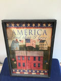 Patriotic American Wall Art (Two Pieces) 16x16, 12x17 - thumbnail 2 of 2