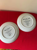 Bird-themed decorative ceramic plates with blue borders - thumbnail 5 of 7