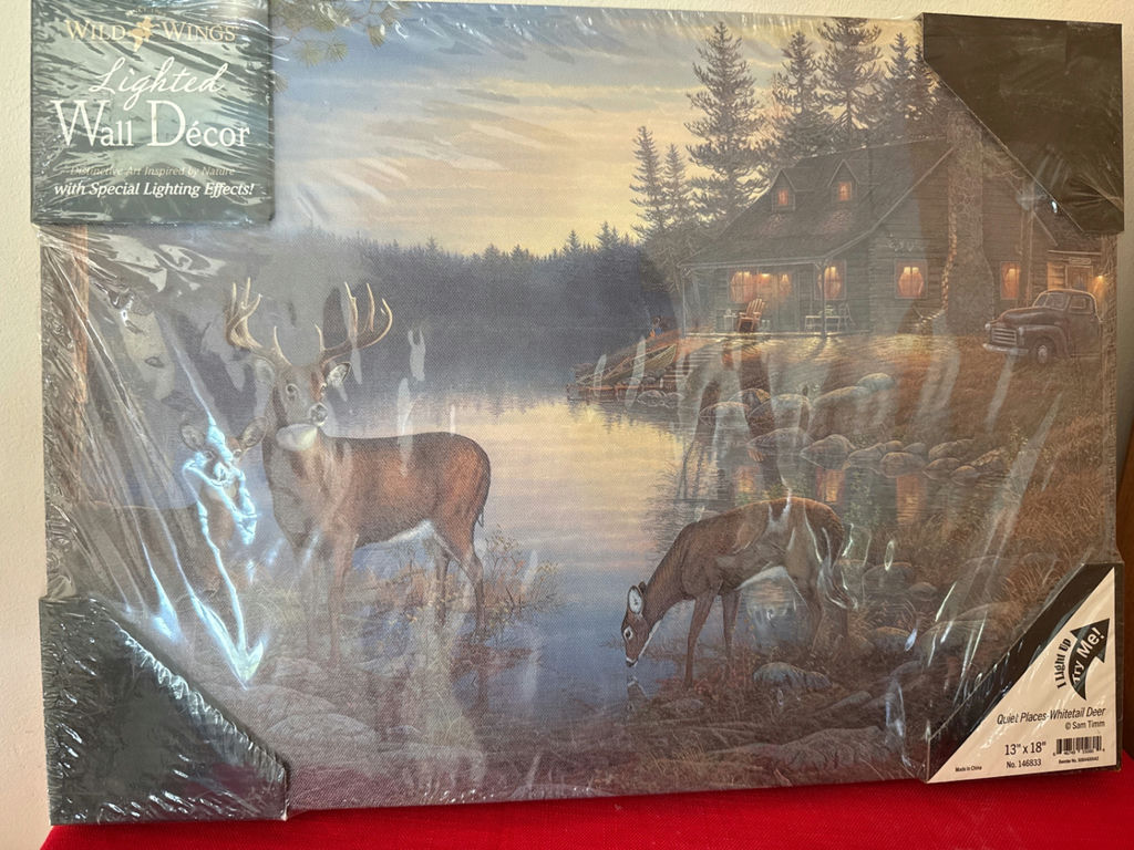 Quiet Places Whitetail Deer Lighted Wall Decor - image 2 of 3
