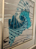 Framed Water Maine Origami Fiber Art - thumbnail 3 of 6