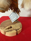Kachina-style carved dolls with feather decorations - thumbnail 2 of 4