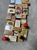 Assorted Animal Themed Wooden Rubber Stamp Set - thumbnail 3 of 3