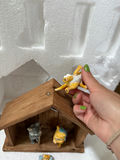 Cat Figurine Collection with Nativity Scene and Books - thumbnail 3 of 10