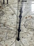 Round Vintage Map Wall Clock - thumbnail 2 of 4