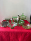 Fenton Green glass serving ware collection - thumbnail 2 of 6