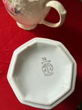 Three floral porcelain creamer and sugar bowl set - thumbnail 3 of 4
