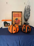 Halloween Decor Set with Knitted Pumpkins and Pumpkin Stand - thumbnail 1 of 5