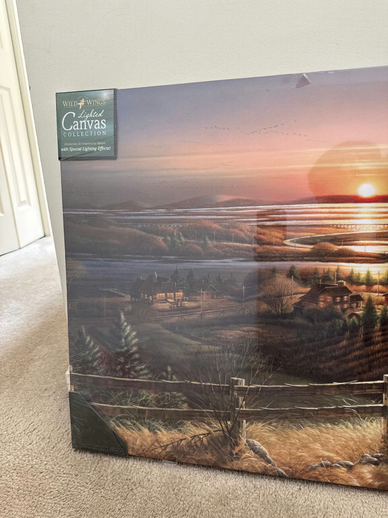 Two canvas wall art prints: Best Friends by Terry Redlin and a Thomas Kinkade Studios piece - image 2 of 8