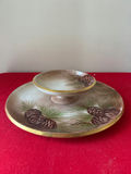 P.T. Bavaria -Two-Tier Pinecone Pattern chip n dip Stand - thumbnail 2 of 4