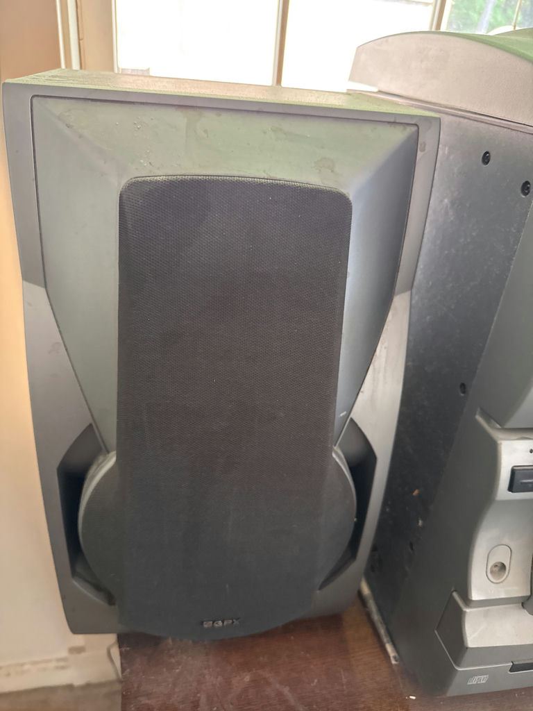 Vintage multi-component stereo with dual cassette decks and speakers - image 2 of 3