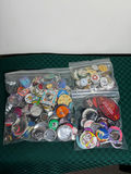 Assorted button pins and badges - thumbnail 1 of 4