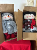 Two snowman decorations  in boxes - thumbnail 2 of 2