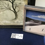 Two framed prints: tree with quote and snowy landscape 9x11, 15.5x20 - thumbnail 1 of 3