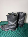 Black leather boots 2 Pairs Size 9 Men’s - thumbnail 5 of 7