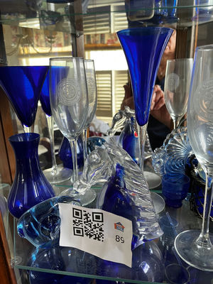 Cobalt blue glassware assortment - Image 1 of 3