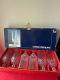 Six Cristal d'Arques Longchamp crystal goblets - thumbnail 2 of 4
