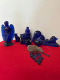 Cobalt Blue Glass Figurine Collection - thumbnail 1 of 1