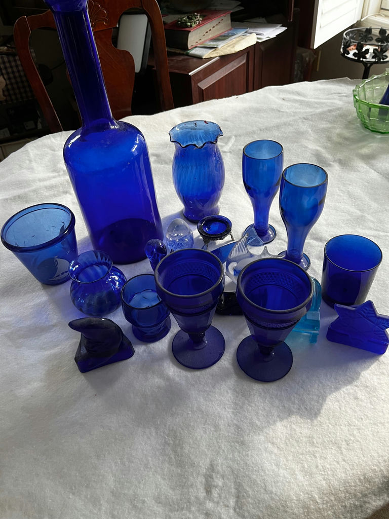 Cobalt blue glassware collection - image 1 of 4