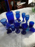 Cobalt blue glassware collection - thumbnail 1 of 4