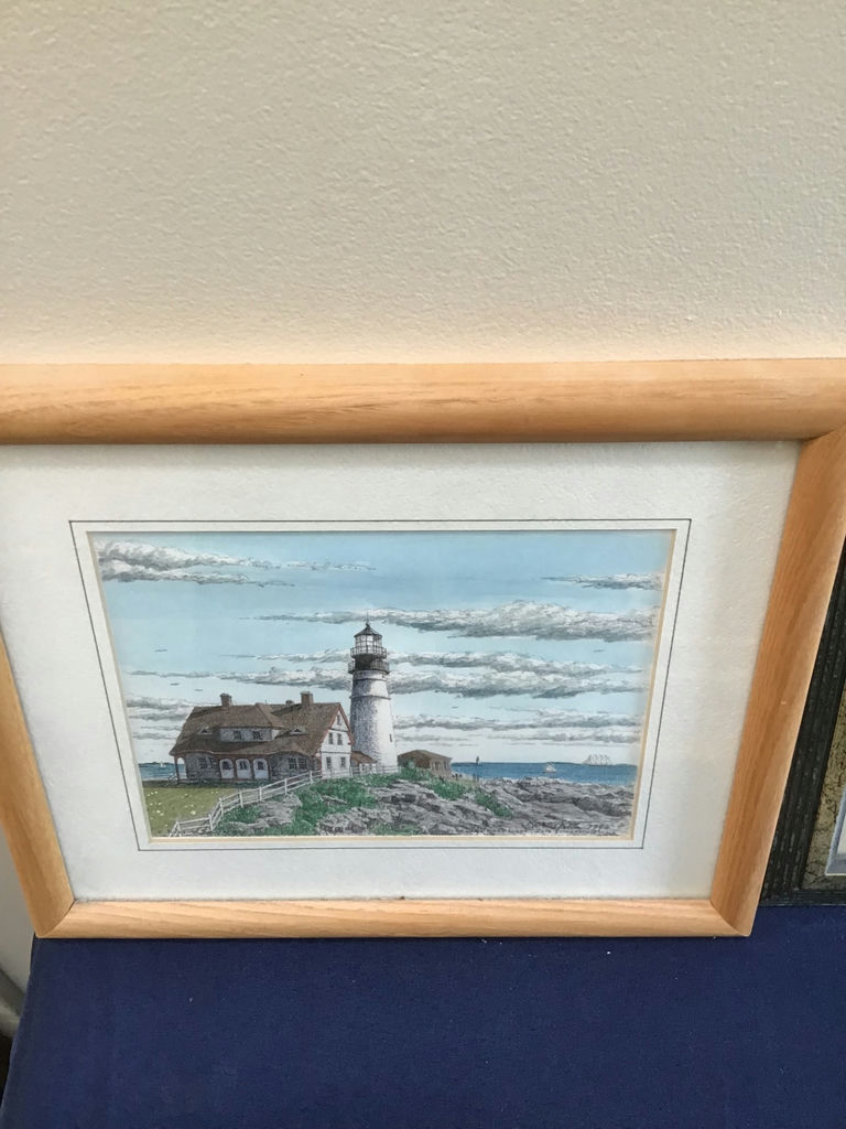 Framed Lighthouse Art Prints 11x9, 9x7, 12.5x11 - image 3 of 4